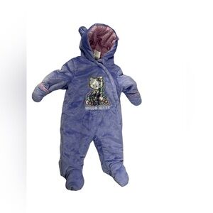 Infant hello kitty snowsuit size 3 months